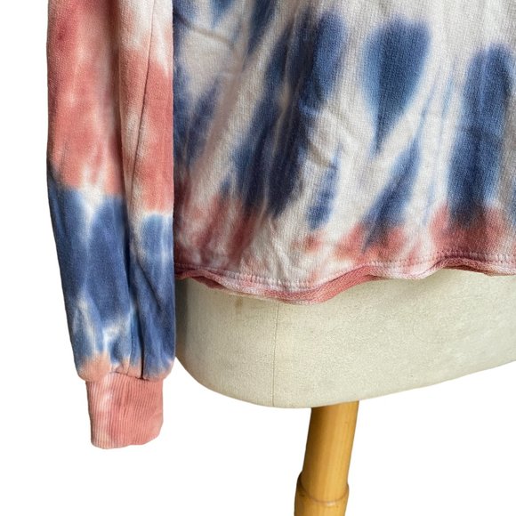 C&C California Tie Dye Faded Red Blue Surf Cali Hippie Crewneck Sweatshirt-S - Picture 3 of 15